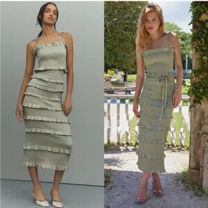 V. Chapman Lilly ruffle tiered dress size 0 XS